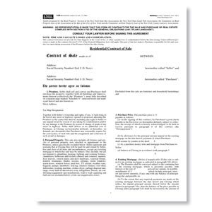 Real Estate Contract on Blumberg New York Real Estate Contract Forms