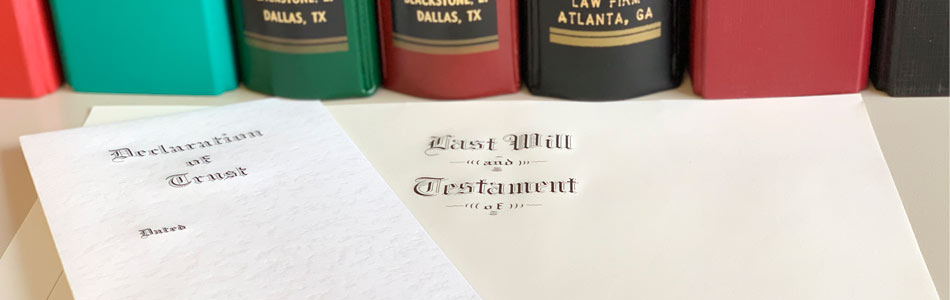 Last Will & Testament and Trust Stationery