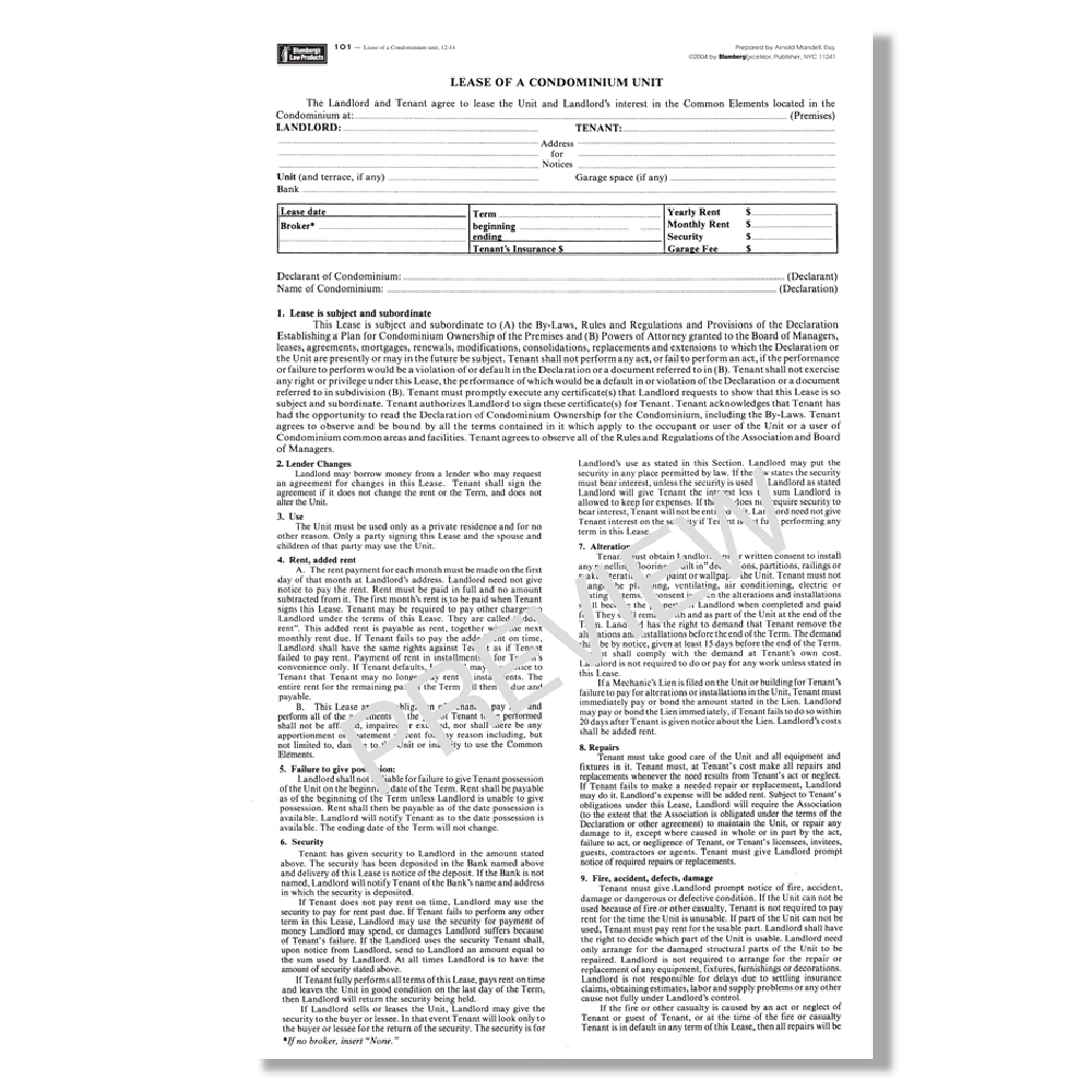 single-sheet-blumberg-new-york-lease-form-186-for-apartments-in-2-5