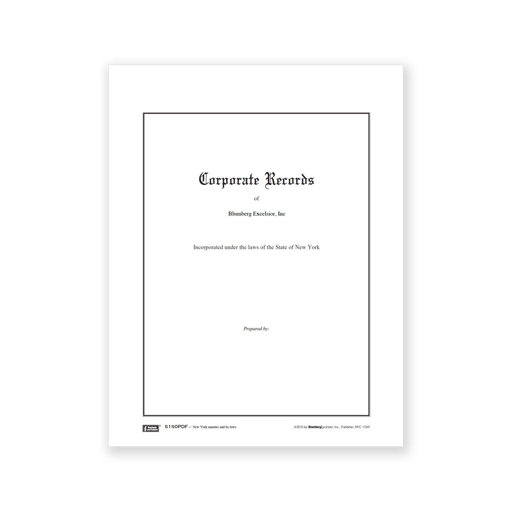 Minutes and Bylaws for Digital Corporate Kits