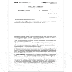 Blumberg Nationwide Consulting Agreement