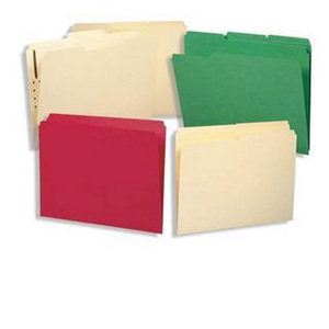 Smead Colored File Folders Available with Prongs