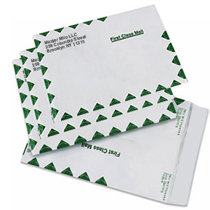 First Class Tyvek Envelopes with Return Address