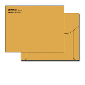Kraft Envelopes, open side Document, 28 lb.—imprin