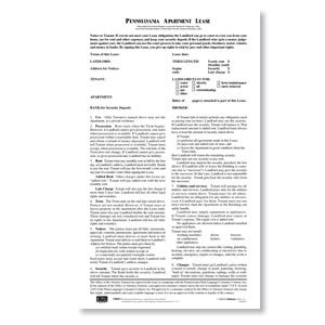 Pennsylvania Landlord and Tenant Forms