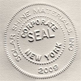 Embossed Corporate Seal