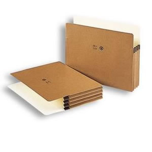 Letter Size Redrope File Pockets with Lined Gusset